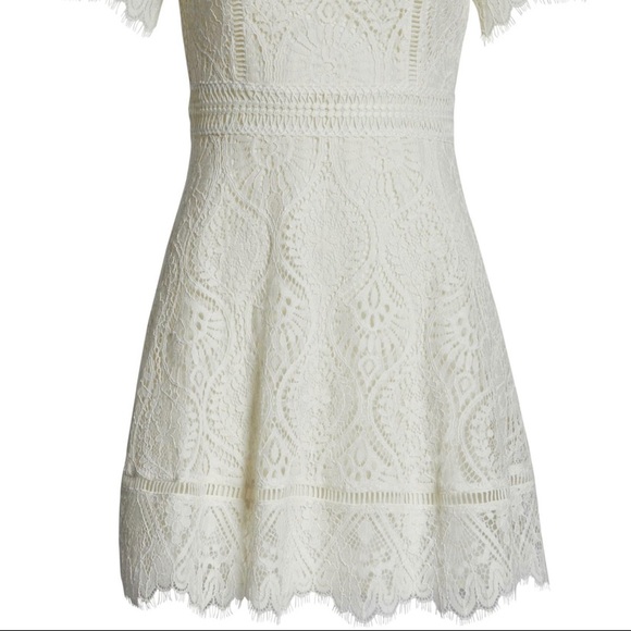 BB Dakota Ivory Cocktail Dress Size 14 - Picture 7 of 9